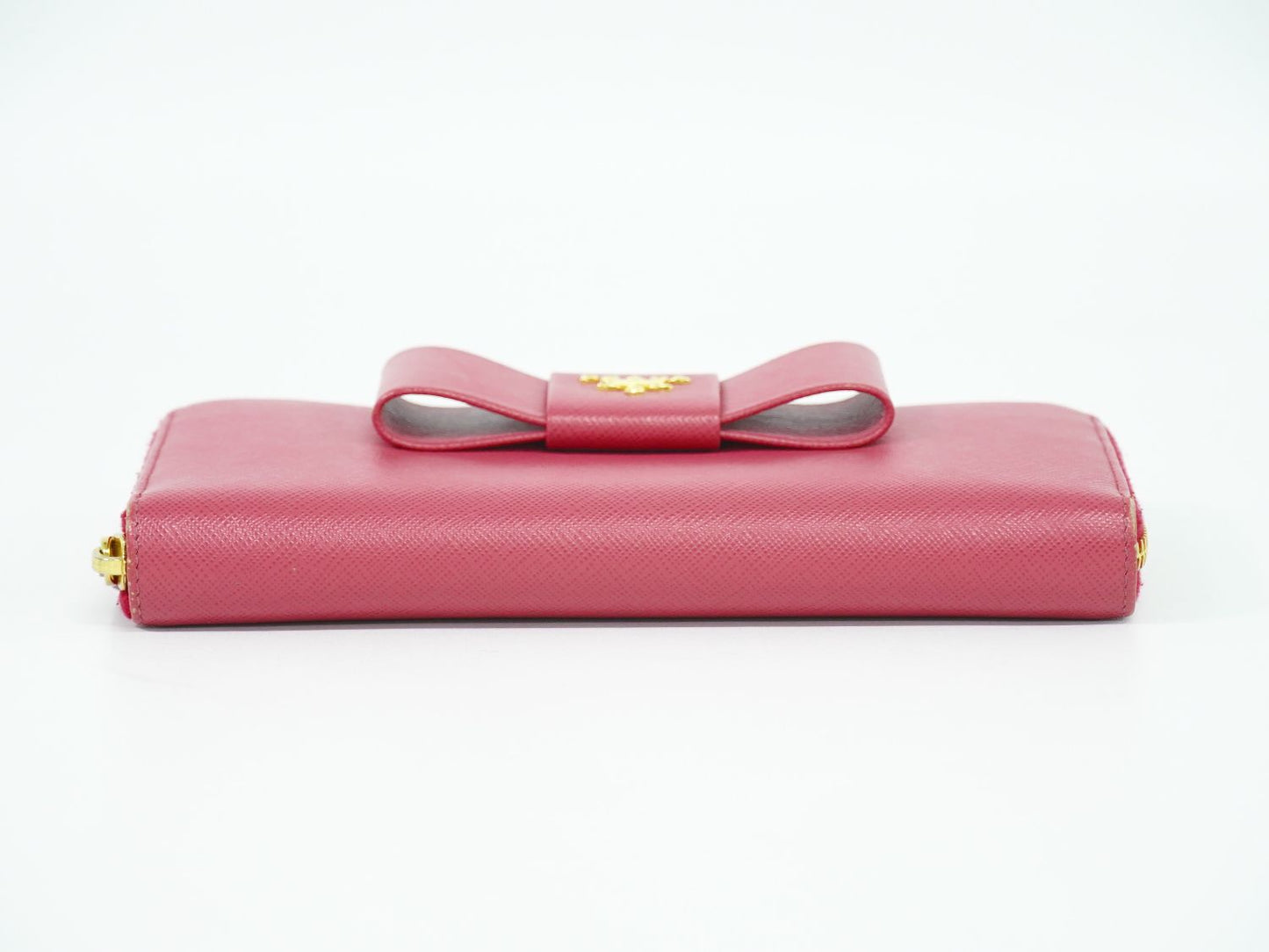 PRADA リボン 長財布 ピンク