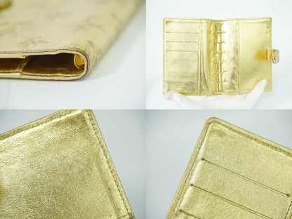 LOUIS VUITTON アジェンダ PM モノグラム ミロワール 手帳カバー ゴールド R20962