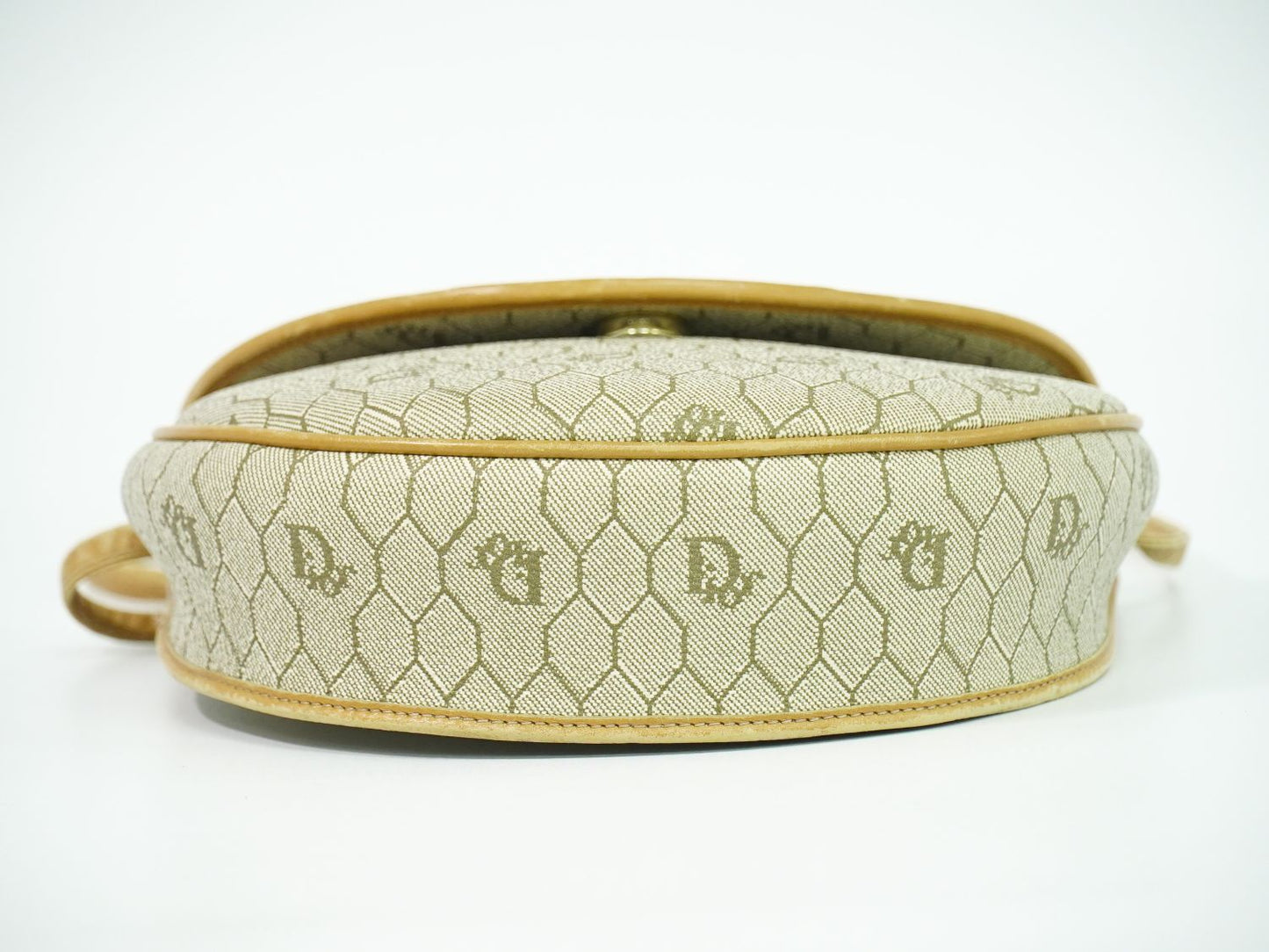 Christian Dior ハニカム柄 ショルダーバッグ ベージュ