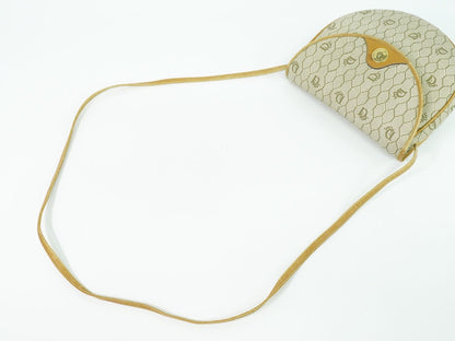 Christian Dior ハニカム柄 ショルダーバッグ ベージュ