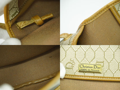 Christian Dior ハニカム柄 ショルダーバッグ ベージュ