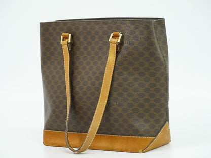 CELINE マカダム トートバッグ ブラウン