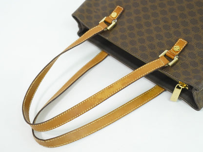 CELINE マカダム トートバッグ ブラウン