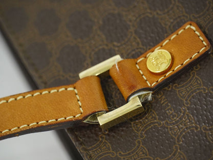 CELINE マカダム トートバッグ ブラウン