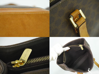 CELINE マカダム トートバッグ ブラウン