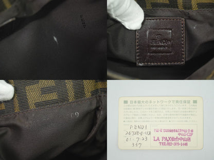 FENDI ズッカ ショルダーバッグ ブラウン 26728