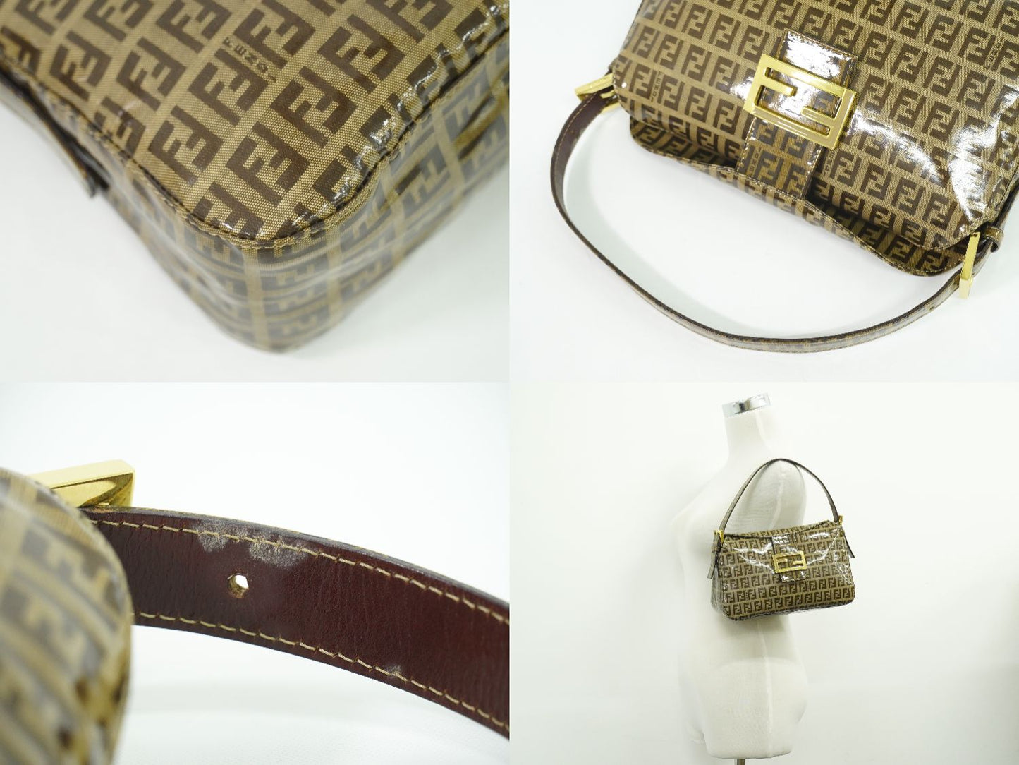 FENDI ズッキーノ ショルダーバッグ ブラウン 26725