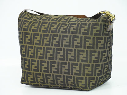 FENDI ズッカ ハンドバッグ ブラウン 26597