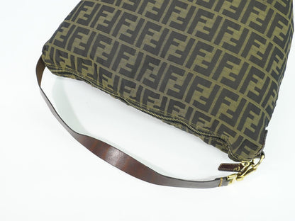 FENDI ズッカ ハンドバッグ ブラウン 26597