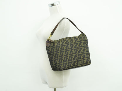 FENDI ズッカ ハンドバッグ ブラウン 26597