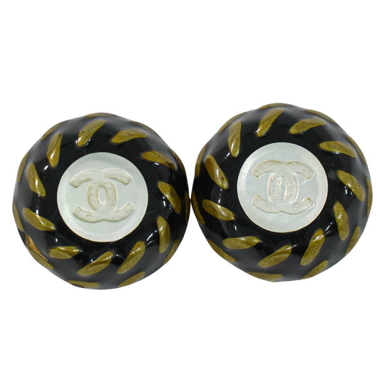 CHANEL ココマーク イヤリング ゴールド ブラック ホワイト