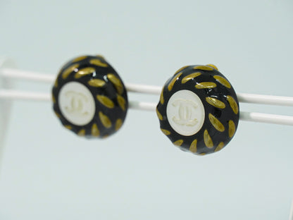 CHANEL ココマーク イヤリング ゴールド ブラック ホワイト