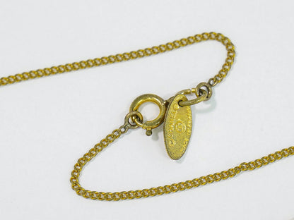 CHANEL ココマーク ラインストーン ネックレス GP ゴールド