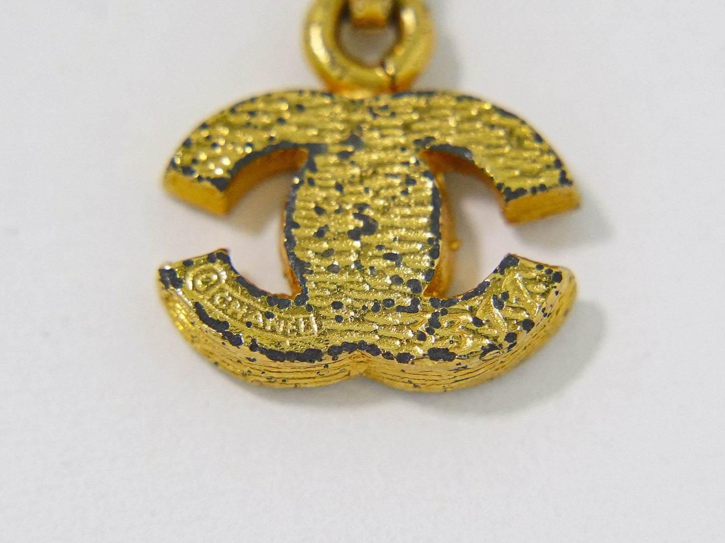 CHANEL ココマーク ラインストーン ネックレス GP ゴールド