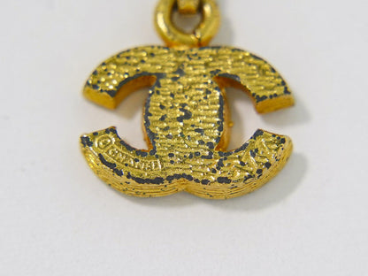 CHANEL ココマーク ラインストーン ネックレス GP ゴールド