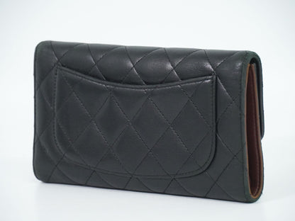 CHANEL ココマーク マトラッセ 長財布 ブラック