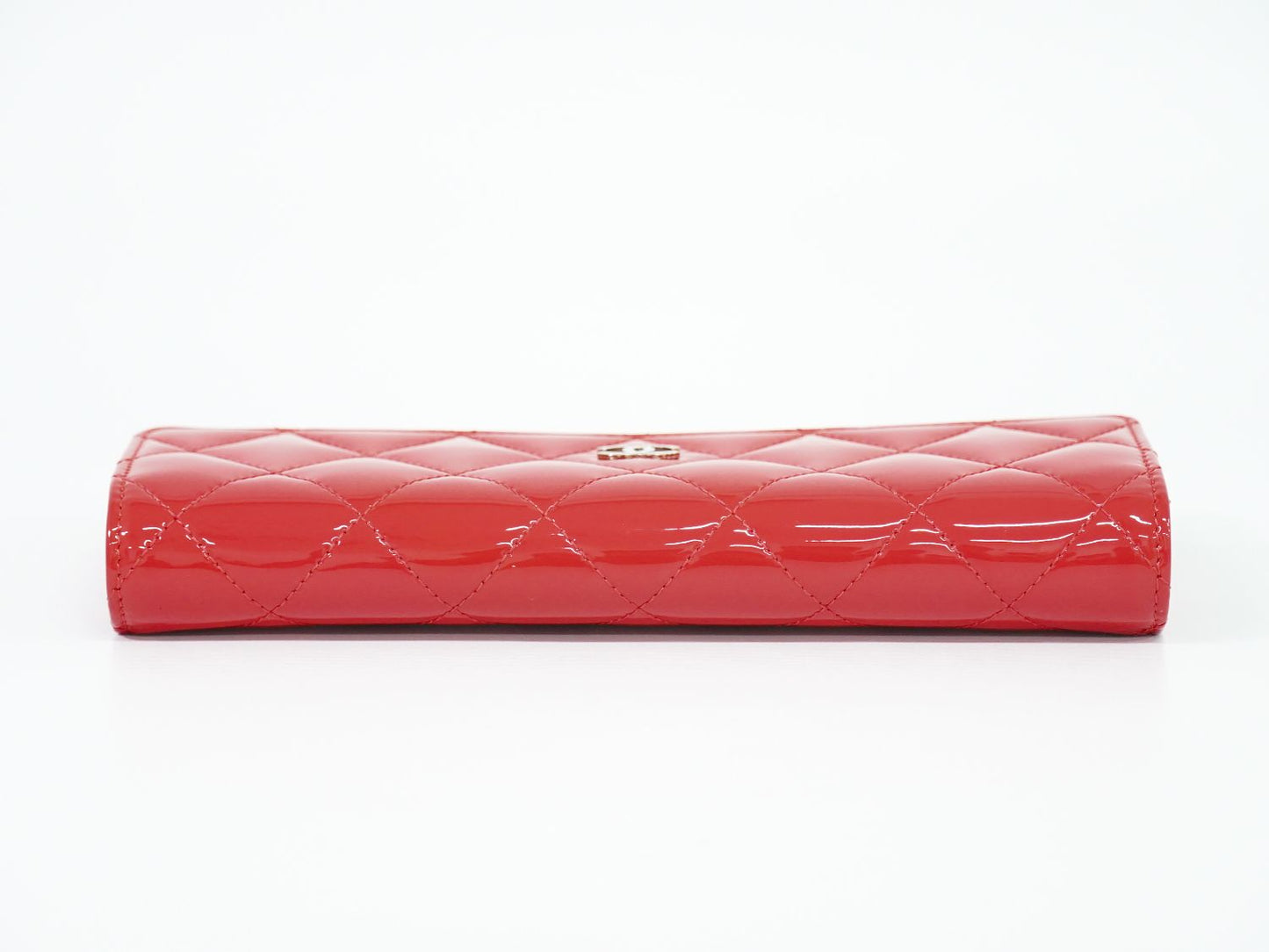 CHANEL シャネル ココマーク マトラッセ 長財布 レッド