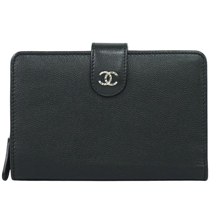 CHANEL ココマーク 折財布 ブラック