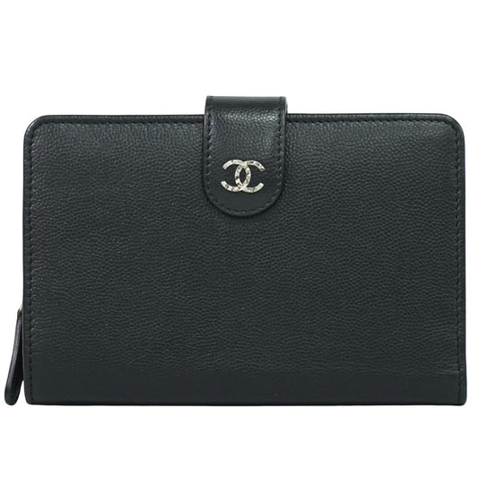 CHANEL ココマーク 折財布 ブラック