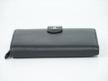 CHANEL ココマーク 折財布 ブラック