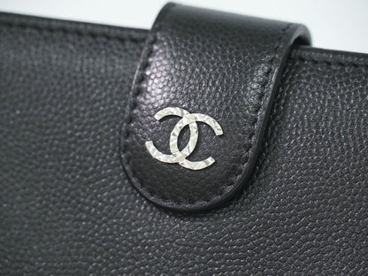 CHANEL ココマーク 折財布 ブラック