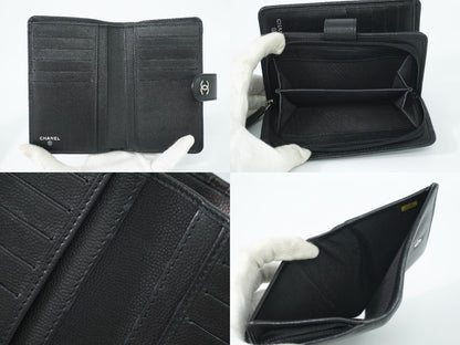 CHANEL ココマーク 折財布 ブラック