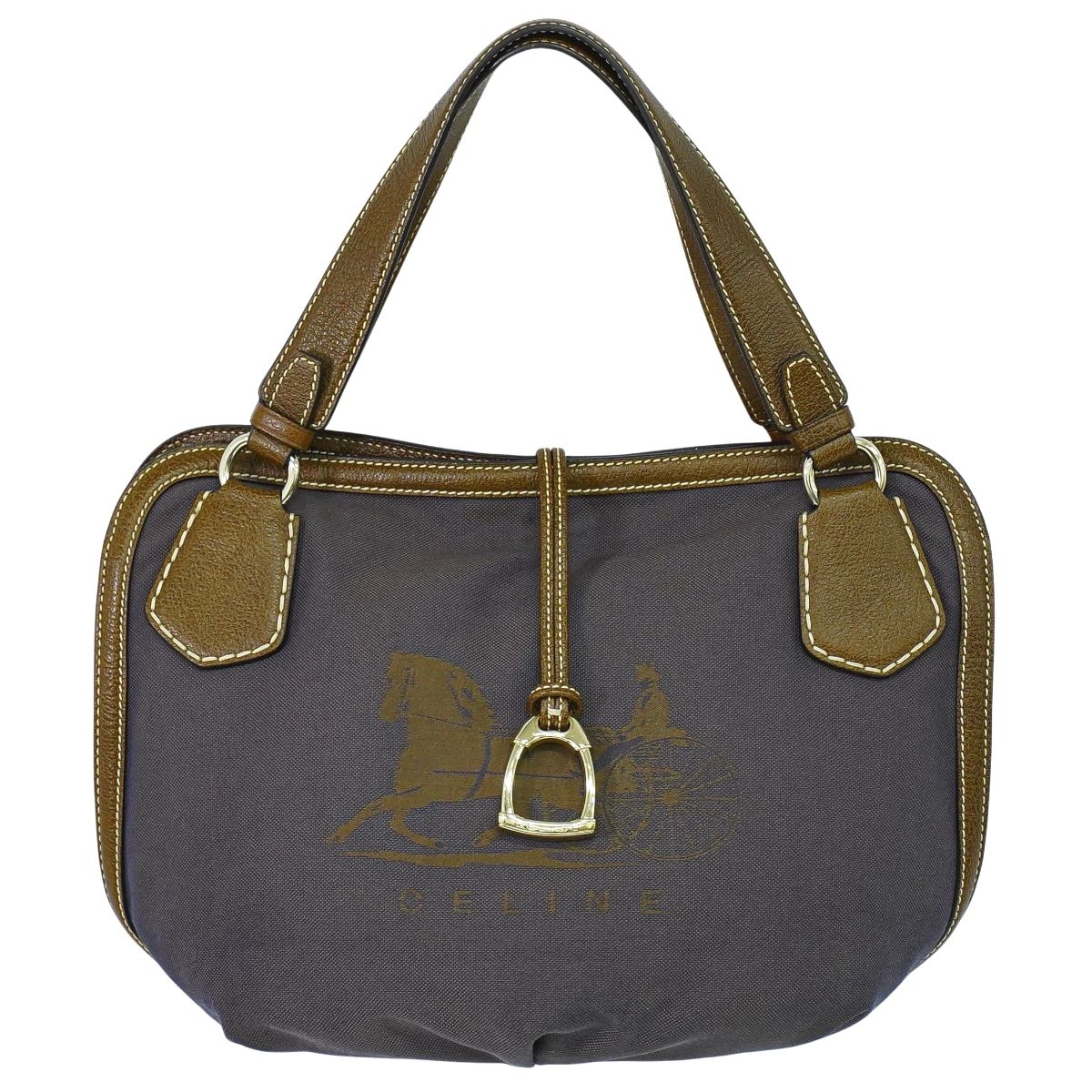 CELINE 馬車ロゴ トートバッグ ブラウン