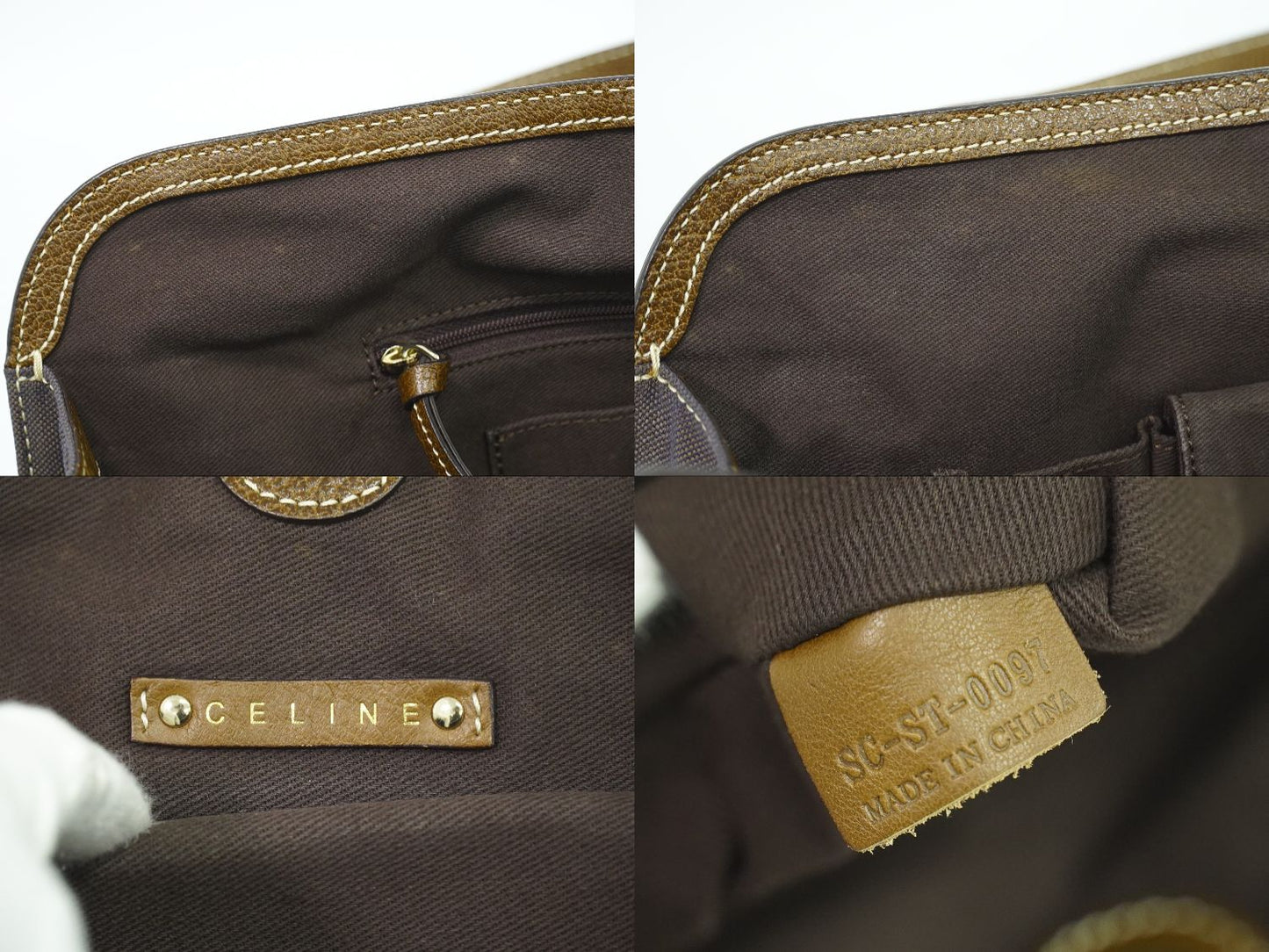 CELINE 馬車ロゴ トートバッグ ブラウン