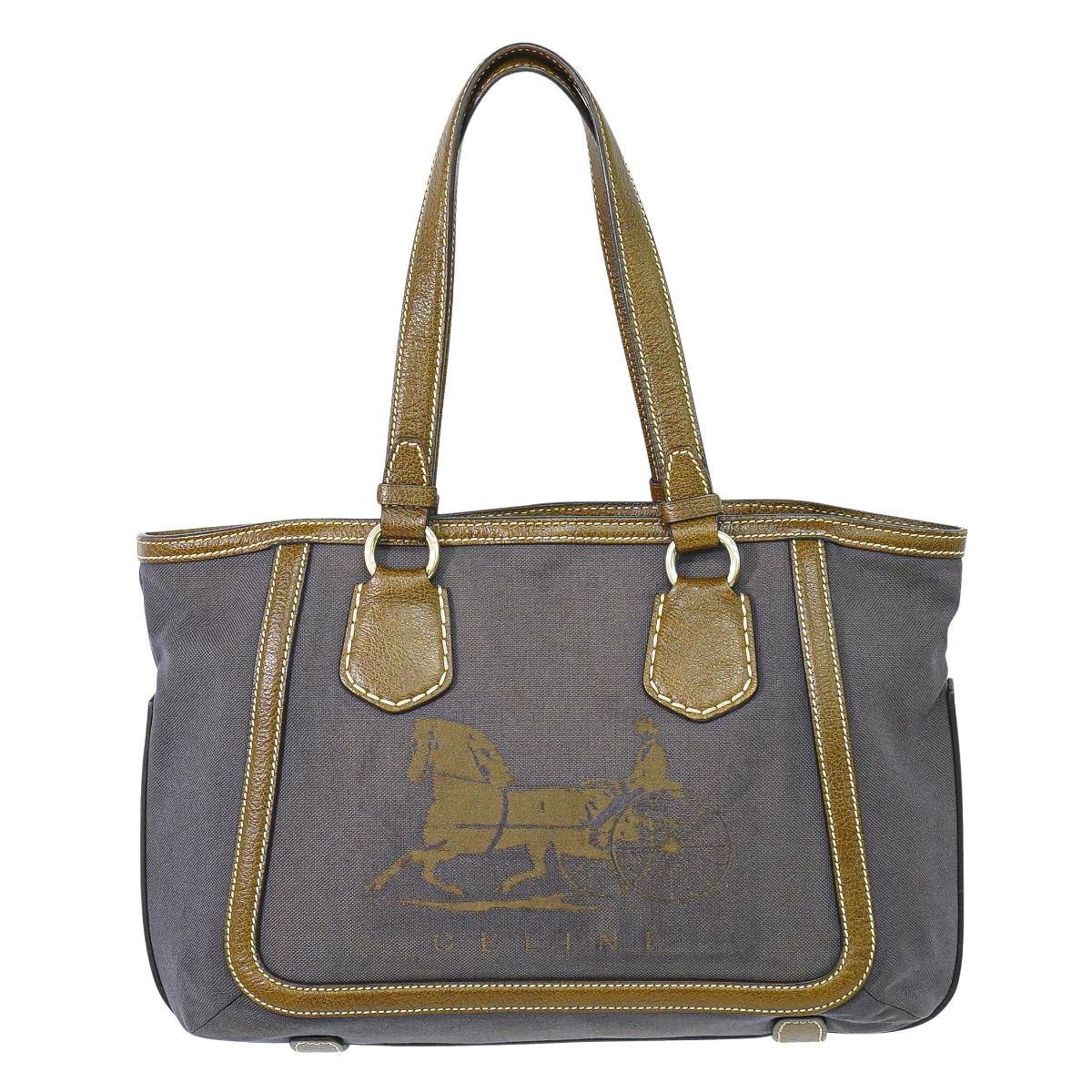 CELINE 馬車ロゴ トートバッグ ブラウン