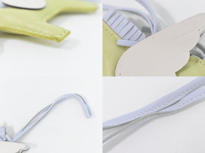 HERMES ロデオ ペガサス PM バッグチャーム グリーン アイボリー ブルー