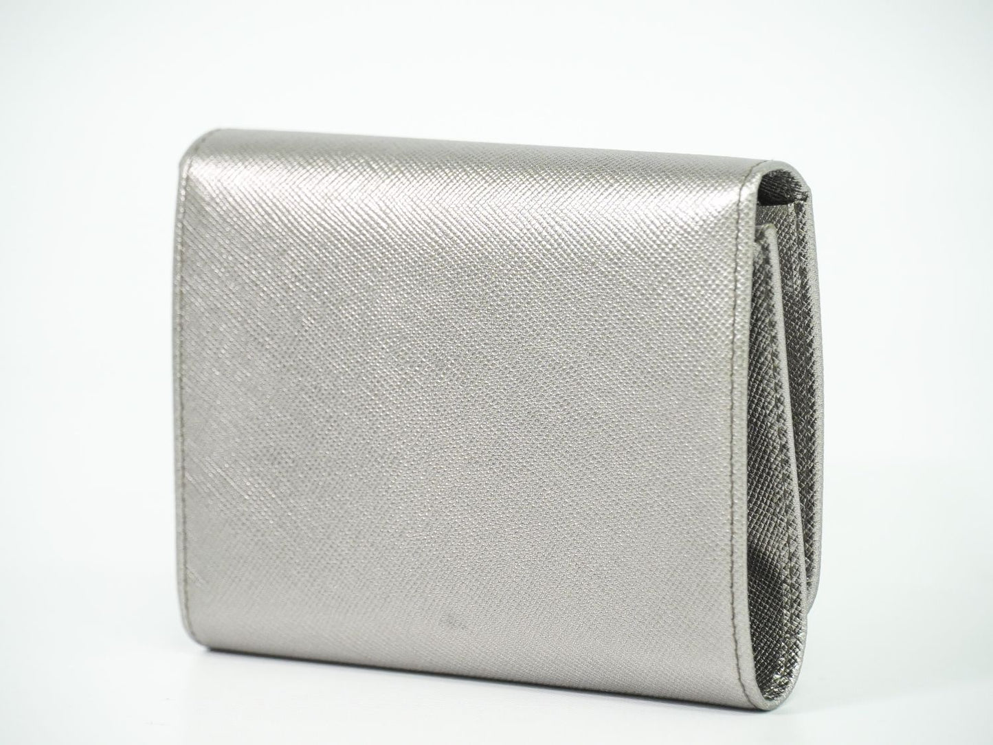 PRADA サフィアーノ 折財布 シルバー