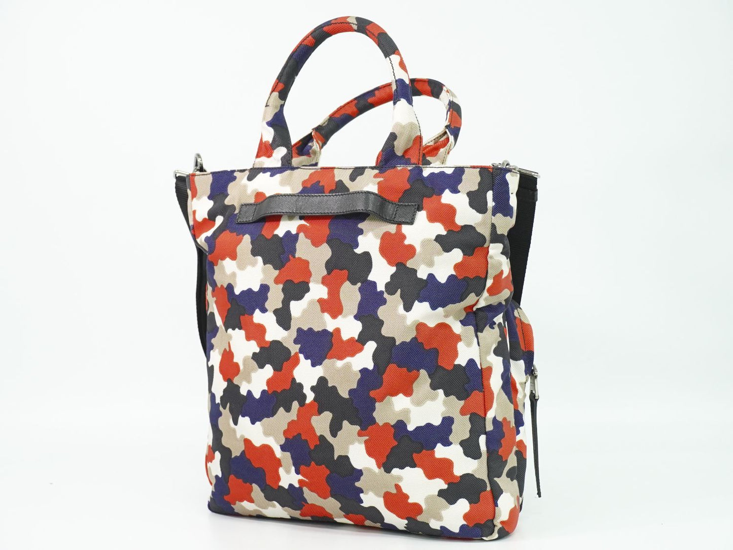 PRADA カモフラージュ 2WAY ショルダーバッグ ブラック マルチカラー