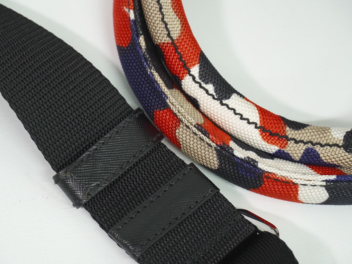 PRADA カモフラージュ 2WAY ショルダーバッグ ブラック マルチカラー