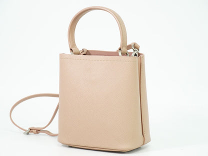 PRADA パニエ スモール 2WAY ショルダーバッグ ピンクベージュ 1BA217
