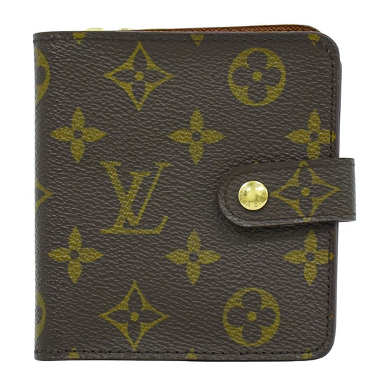 LOUIS VUITTON コンパクトジップ モノグラム 折財布 M61667