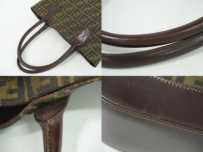 FENDI ズッカ トートバッグ ブラウン 16328
