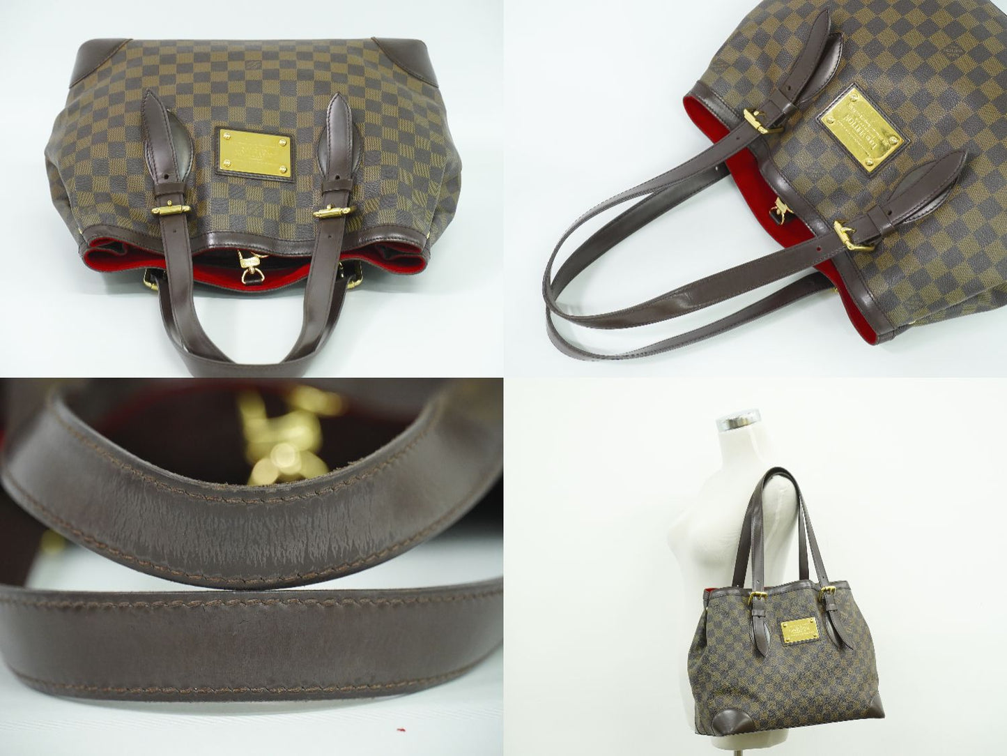 LOUIS VUITTON ハムステッド MM ダミエ エベヌ トートバッグ N51204