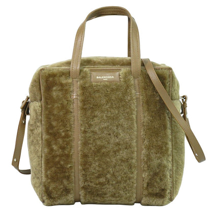 BALENCIAGA バザールショッパー 2WAY ショルダーバッグ ブラウン 443096