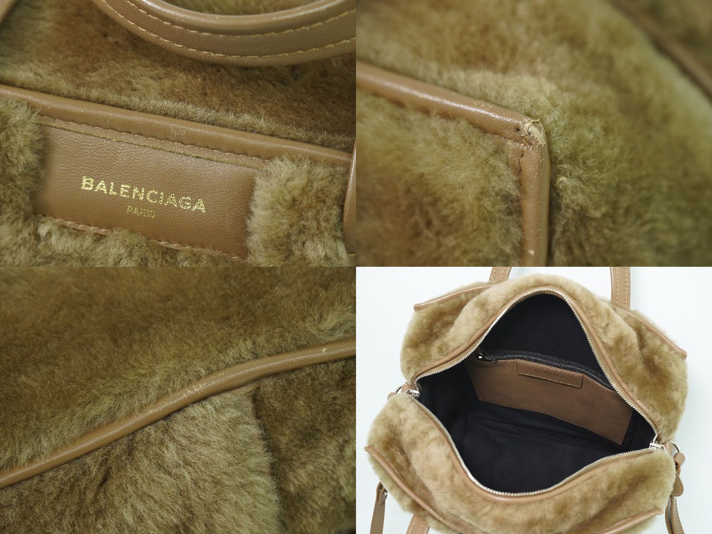 BALENCIAGA バザールショッパー 2WAY ショルダーバッグ ブラウン 443096