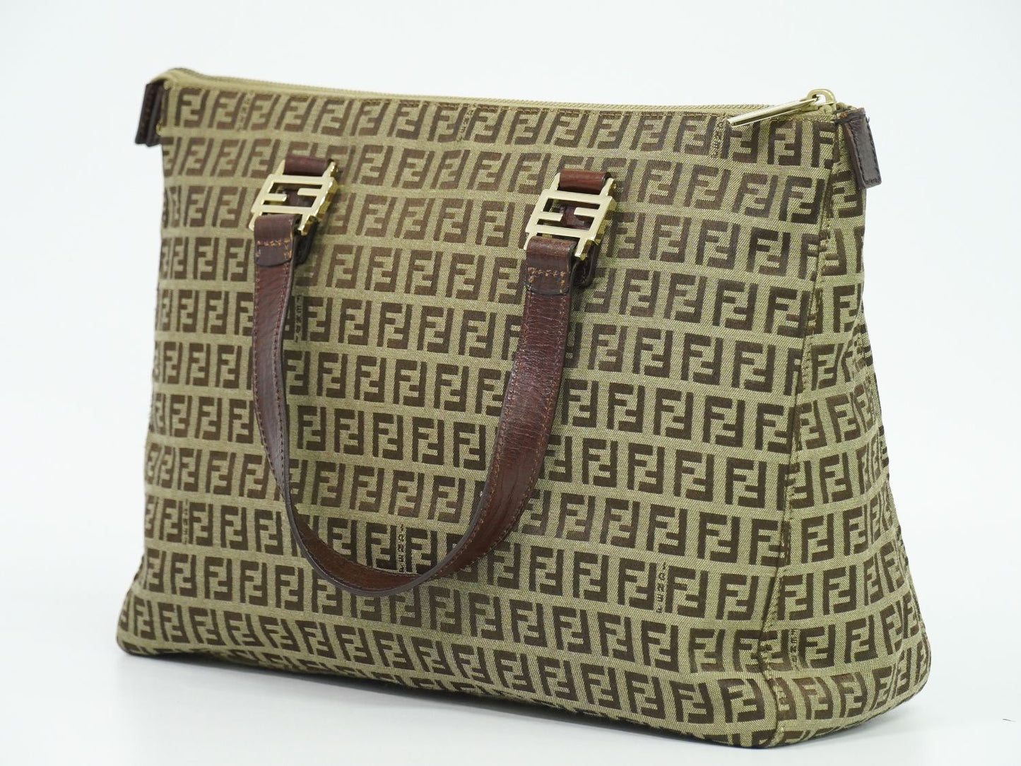 FENDI ズッキーノ トートバッグ ベージュ 8BH138