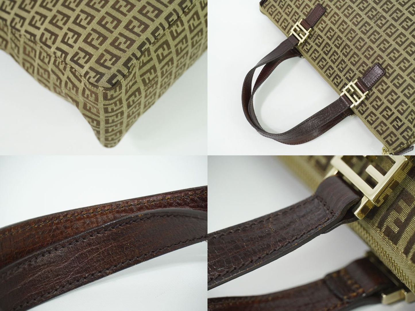 FENDI ズッキーノ トートバッグ ベージュ 8BH138