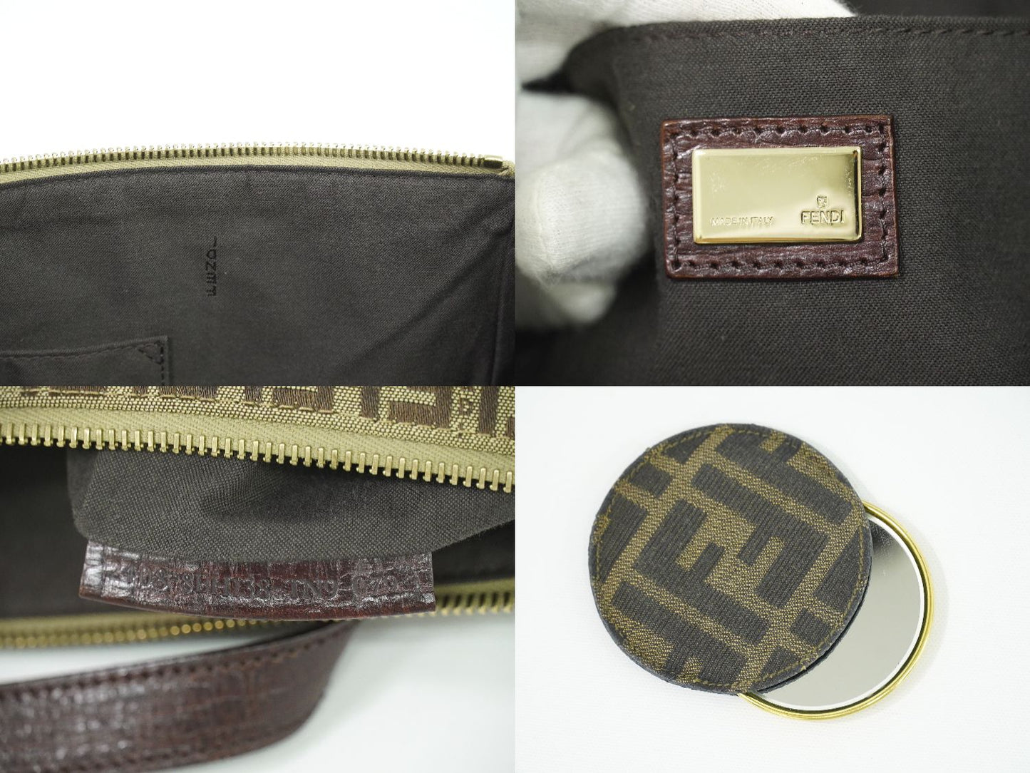 FENDI ズッキーノ トートバッグ ベージュ 8BH138