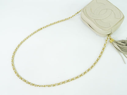 CHANEL デカ ココマーク ショルダーバッグ ベージュ