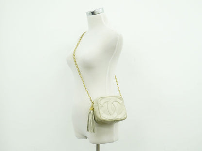 CHANEL デカ ココマーク ショルダーバッグ ベージュ