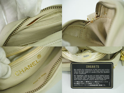 CHANEL デカ ココマーク ショルダーバッグ ベージュ