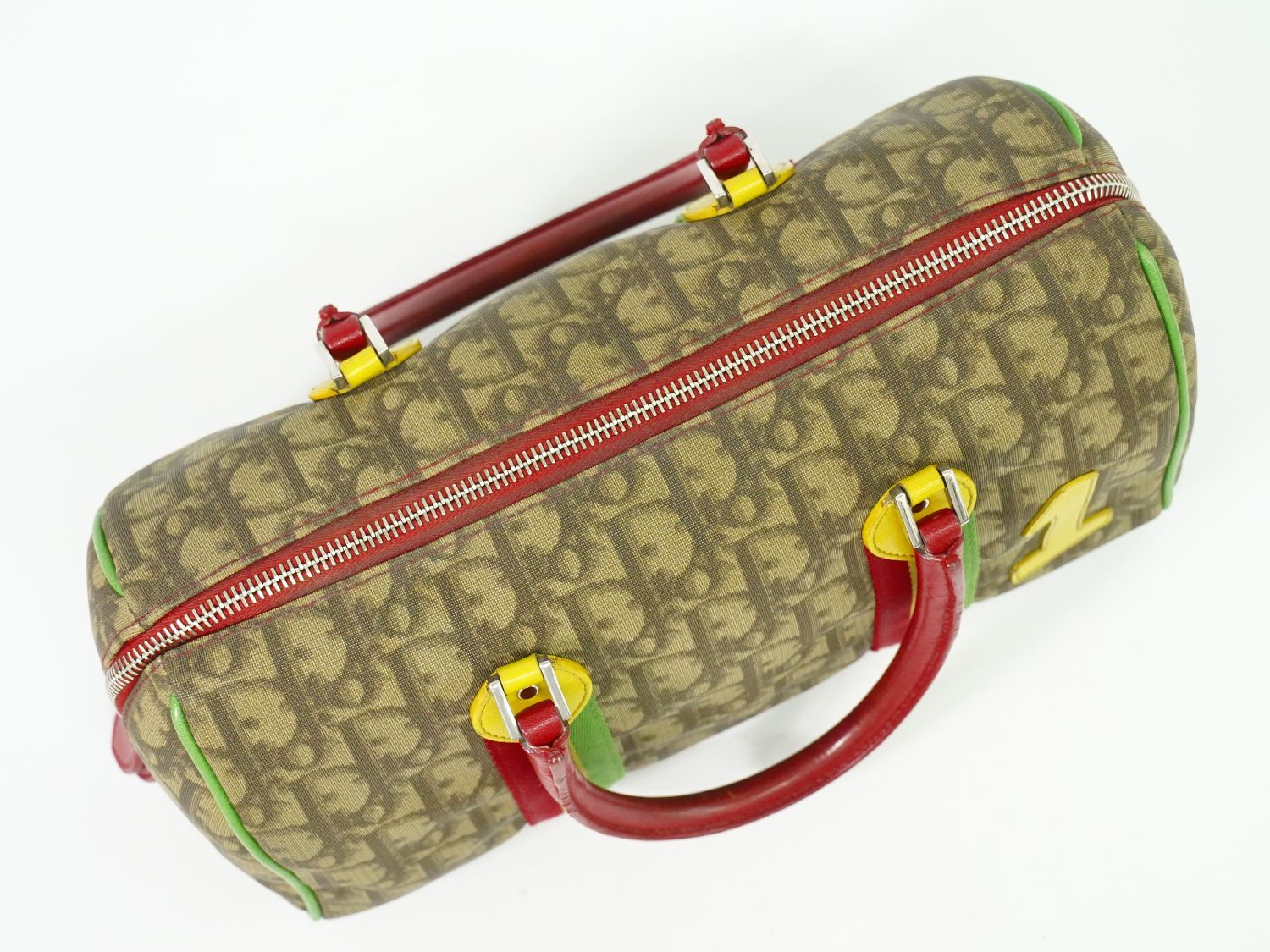 Christian Dior トロッター ラスタ ミニ ボストンバッグ ブラウン