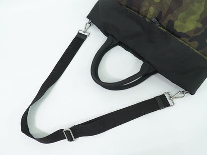 PRADA テスート リバーシブル 2WAY ショルダーバッグ ブラック グリーン ブラウン BR4521