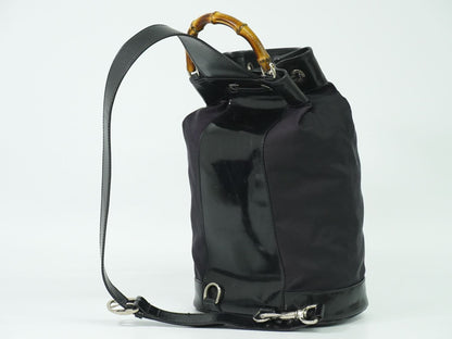 GUCCI バンブー ショルダーバッグ ブラック