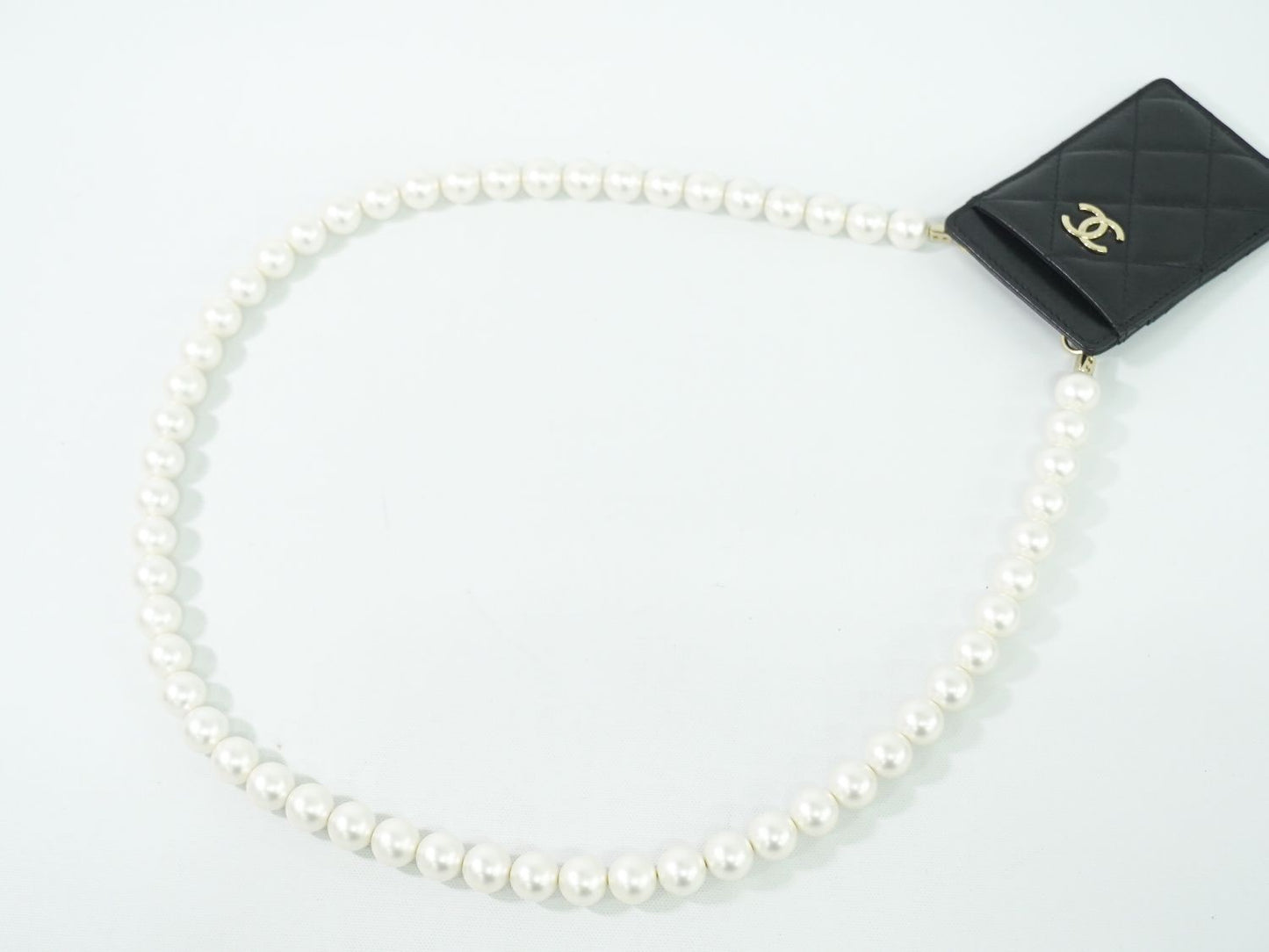 CHANEL ココマーク マトラッセ カードケース ブラック