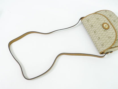 Christian Dior ハニカム柄 ショルダーバッグ ベージュ